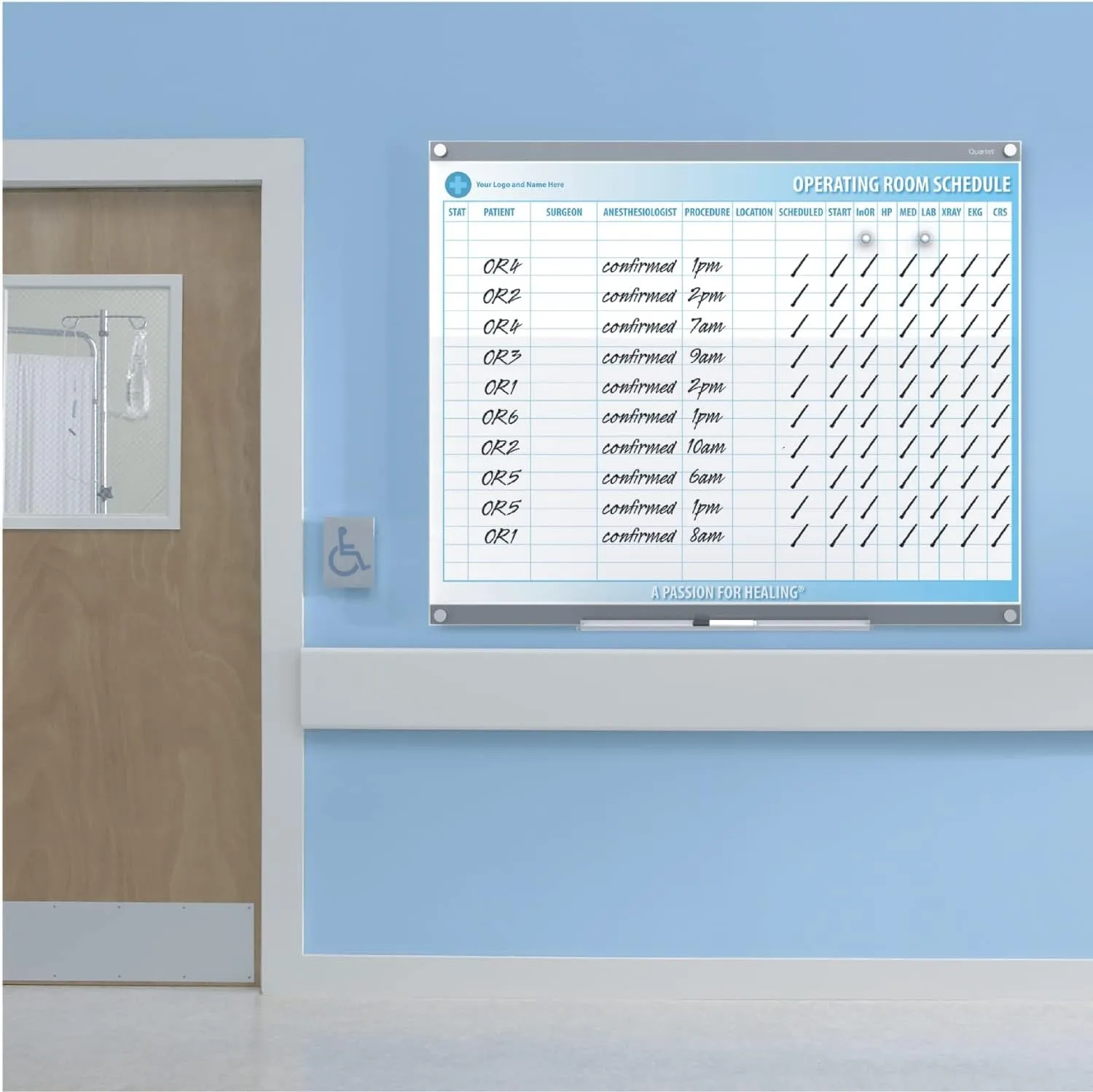 Quartet Glass Whiteboard, Magnetic Dry Erase Board, 3' x 2', with Customizable Templates, Infinity (GI3624) 36"W x 24"H