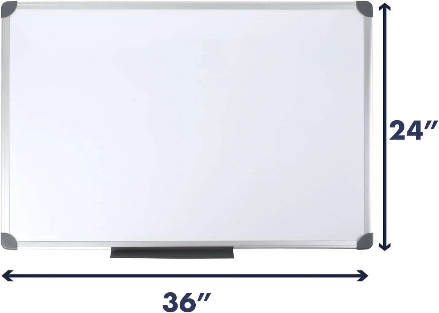 Quartet Magnetic Dry-Erase Board, 36 x 24 in, Euro Style Aluminum Frame (79378)