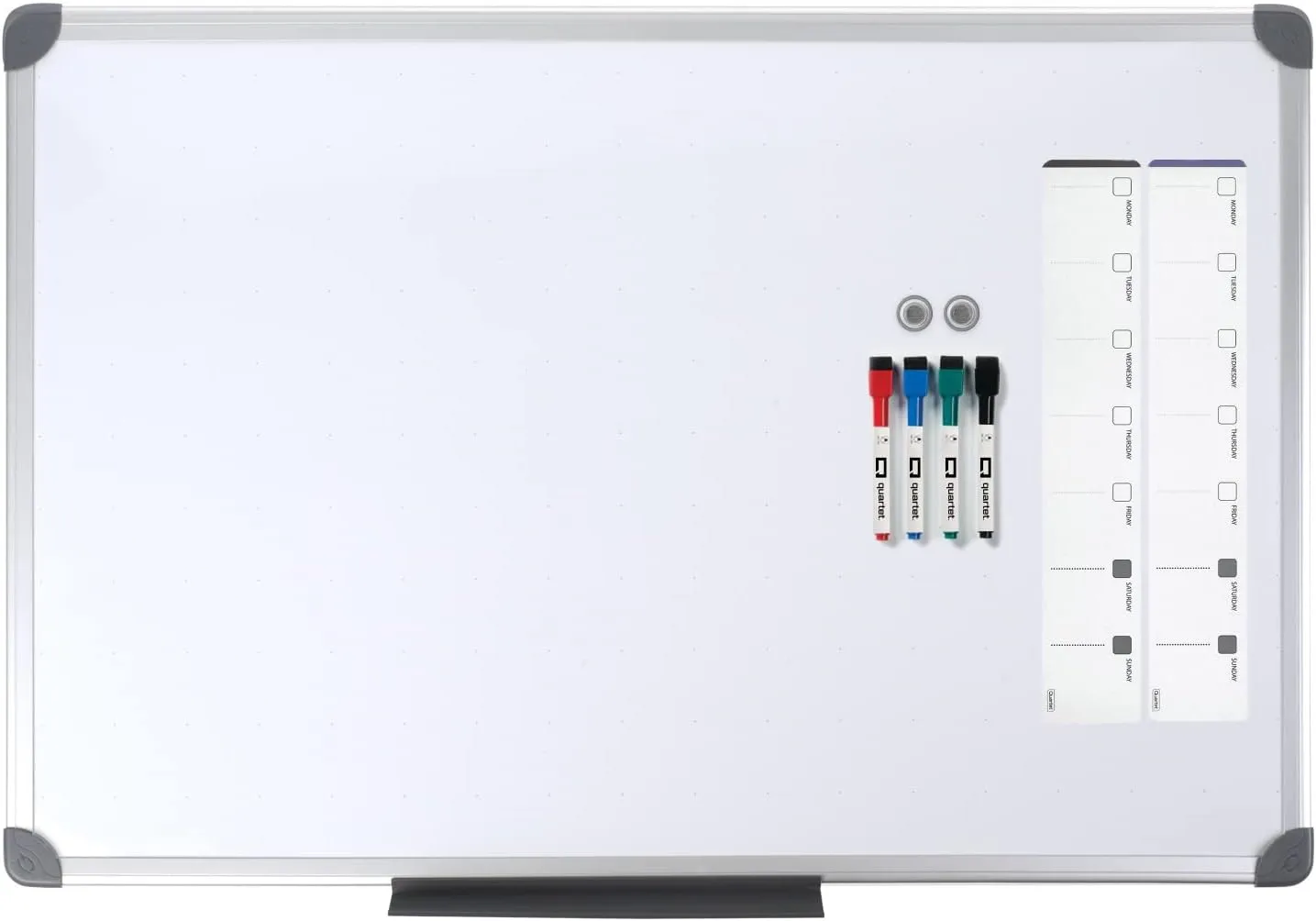Quartet Magnetic Dry-Erase Board, 36 x 24 in, Euro Style Aluminum Frame (79378)