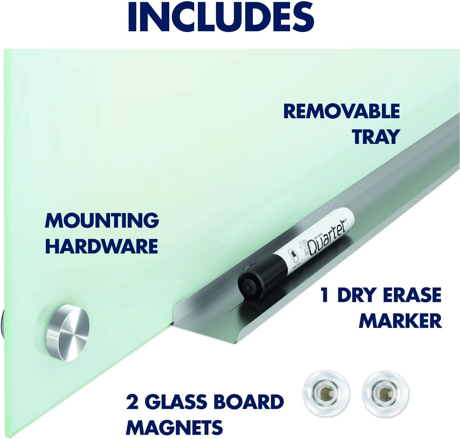 Quartet Infinity Magnetic Glass Dry-Erase Whiteboard