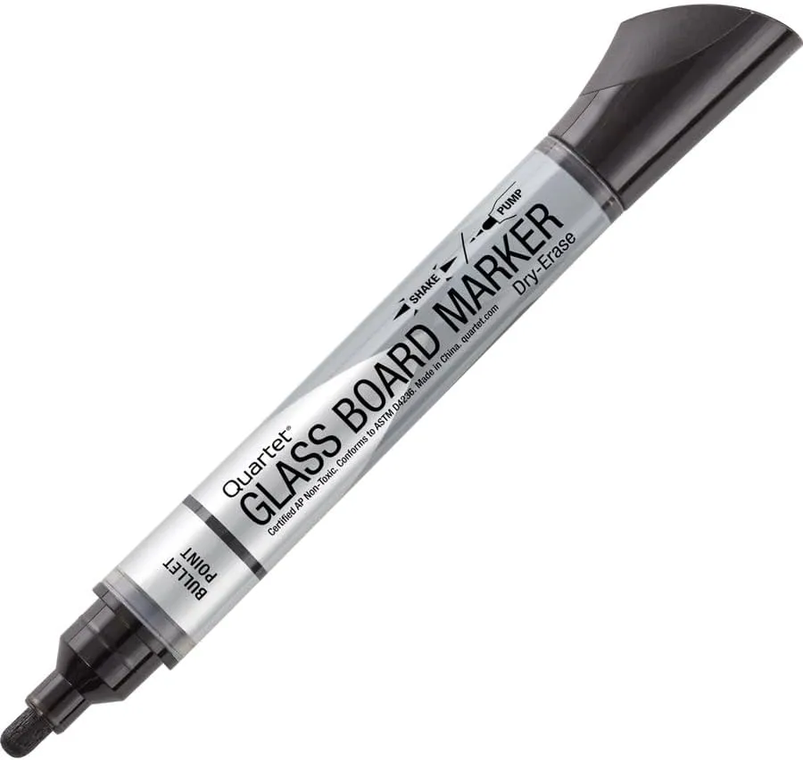 Quartet Premium Glass Board Dry-Erase Markers, Bullet Tip