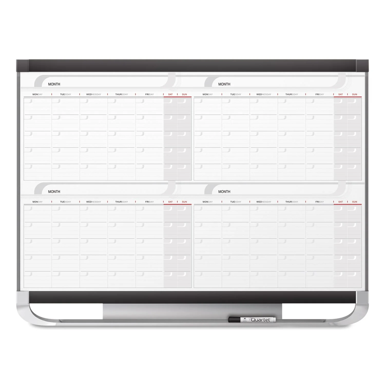 QUARTET Prestige 2 Total Erase Magnetic Calendar Board