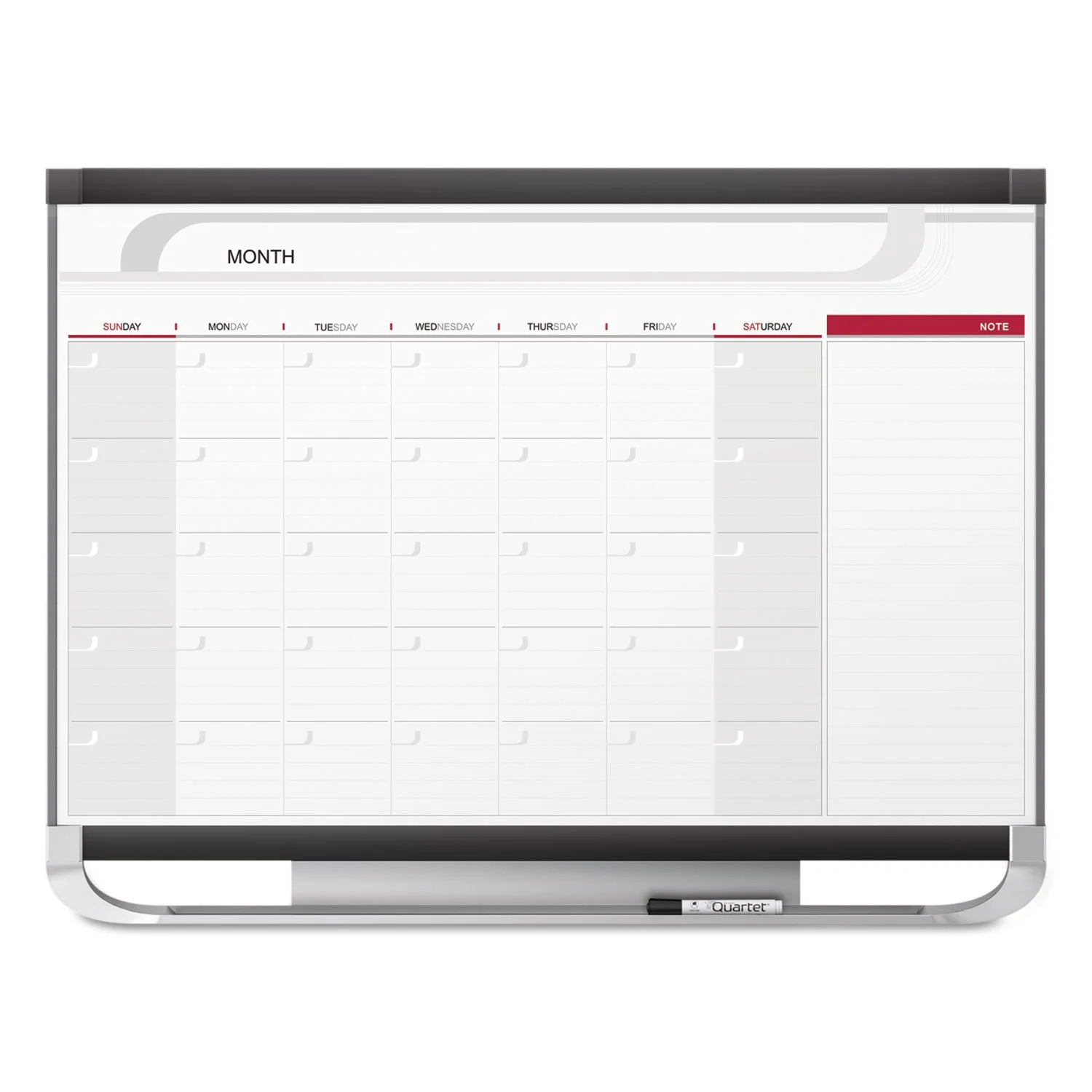 QUARTET Prestige 2 Total Erase Magnetic Calendar Board