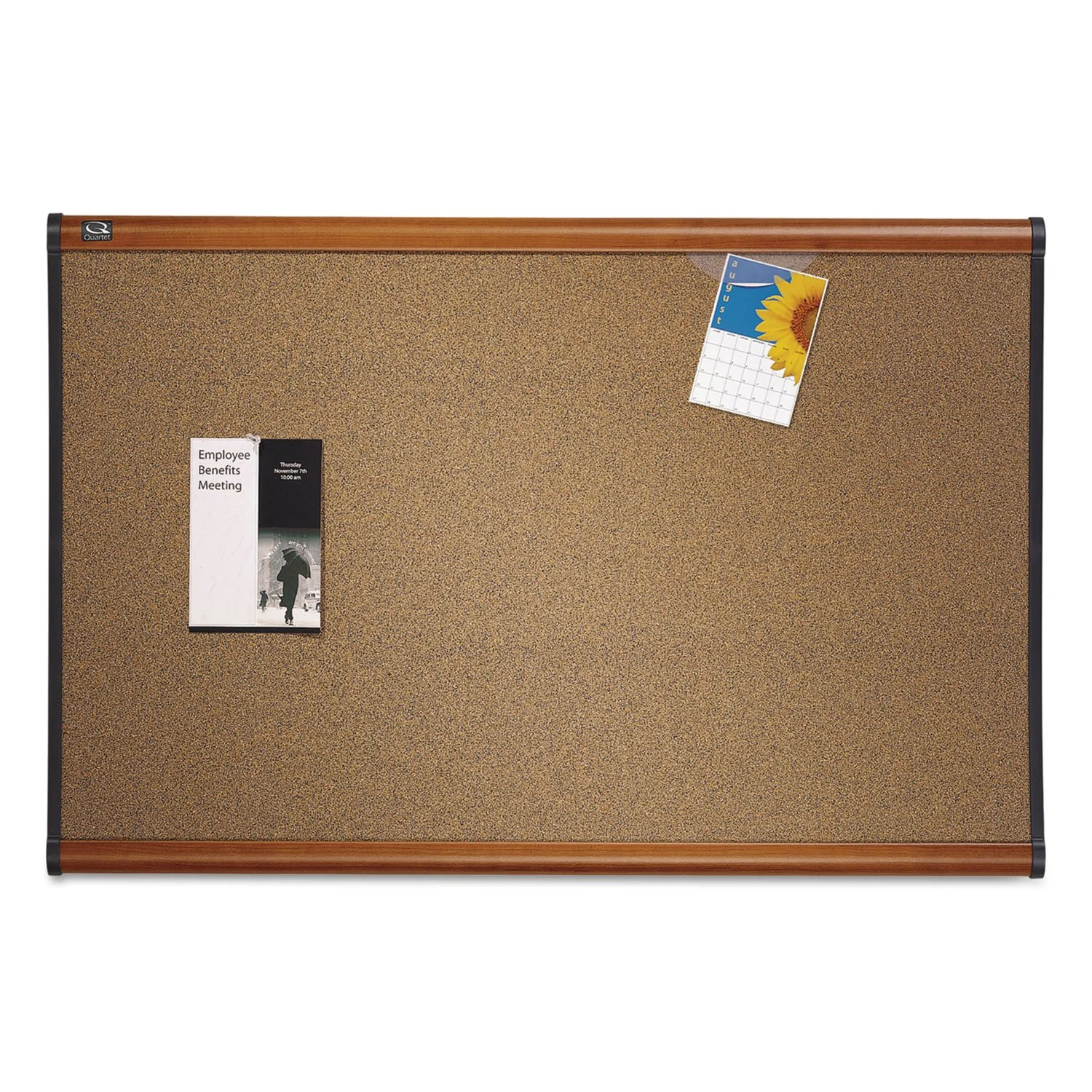 QUARTET Prestige Colored Cork Bulletin Board