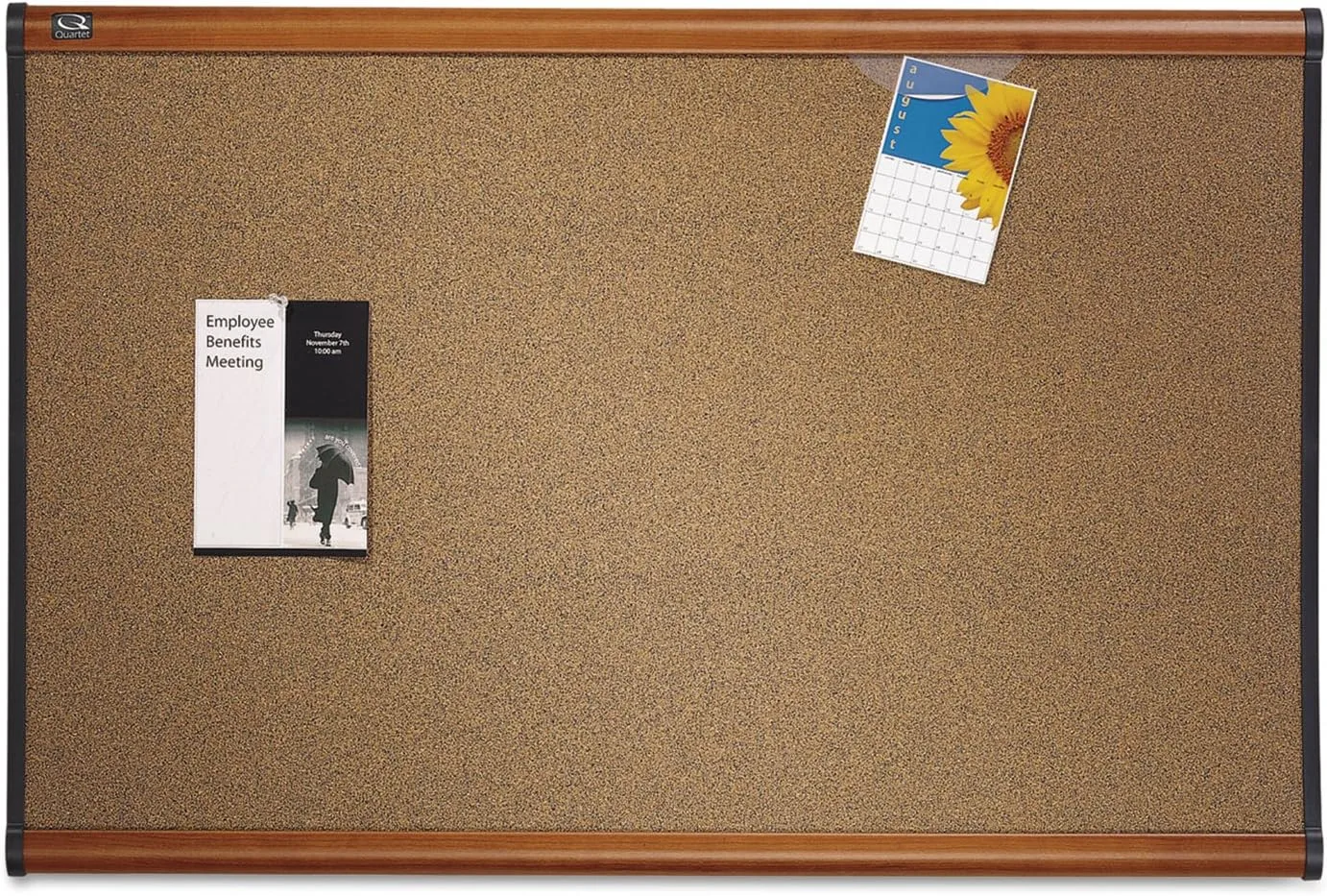 QUARTET Prestige Colored Cork Bulletin Board