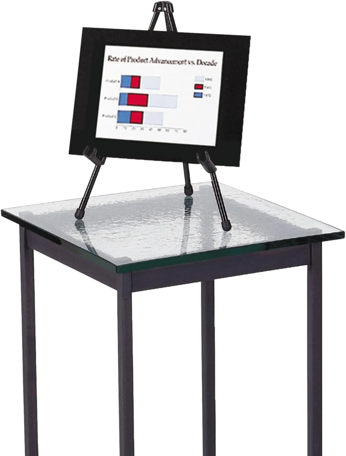 Quartet Easel, Tabletop Instant, 14" High, Supports up to 5 lbs., Portable & Collapsible, Black (28E) Standard