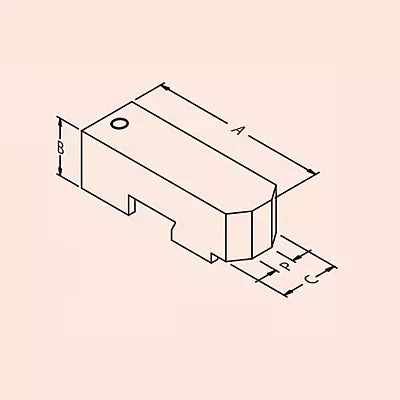 200mm QC Top Jaw Pointed B=40