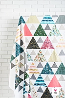 Triangle Peaks Modern Quilt Pattern | Fat Quarter Quilt | Emily Dennis | Quilty Love