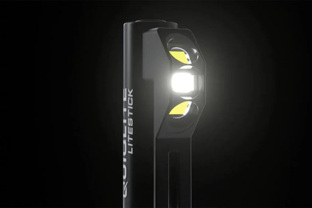 QUIQLITE LiteStick 200 Lumens USB Rechargeable Programmable Pocket LED Flashlight