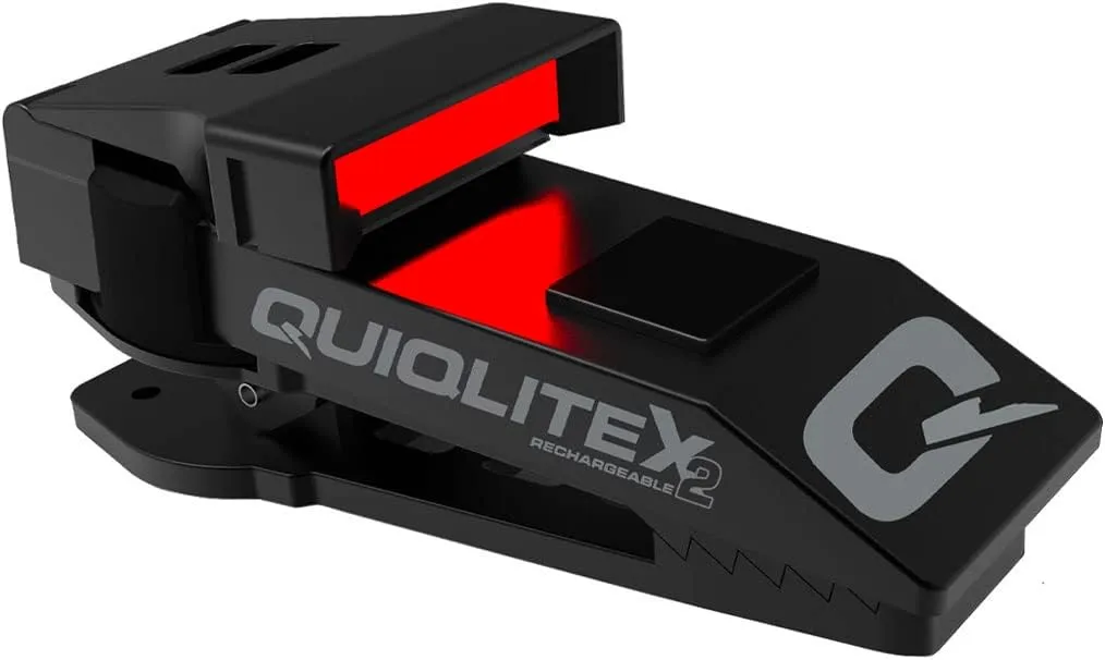 QUIQLITE QX2 Hands-Free LED Pocket Light, 20–200 Lumens, USB‑C Rechargeable, Aluminum Housing