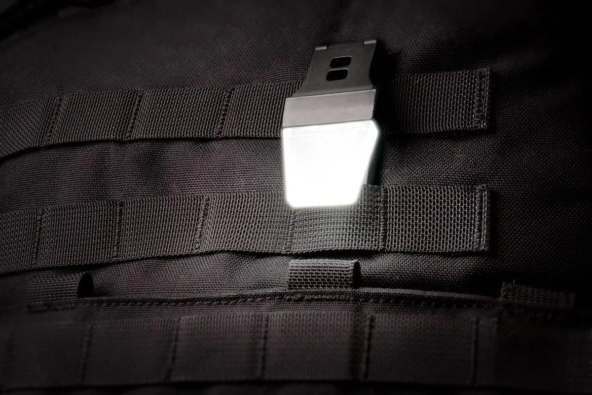 QUIQLITE QX2 Hands-Free LED Pocket Light, 20–200 Lumens, USB‑C Rechargeable, Aluminum Housing