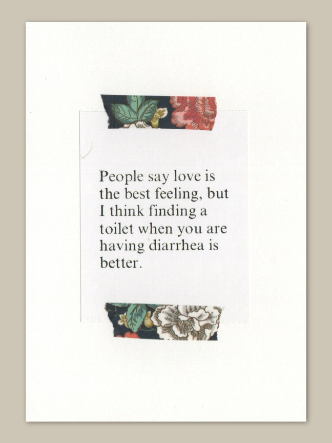 Quote Card Diarrhea Quote Card Diarrhea