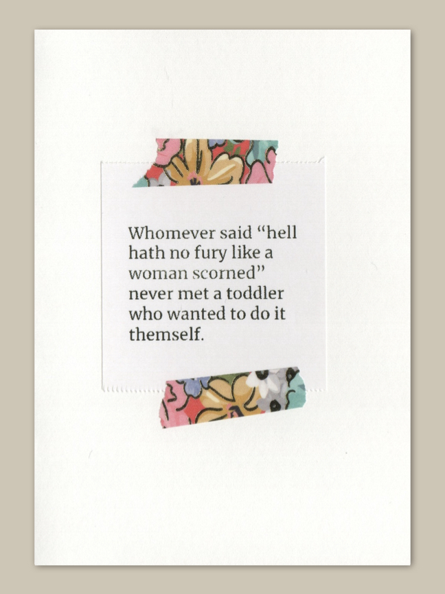 Quote Card Toddler