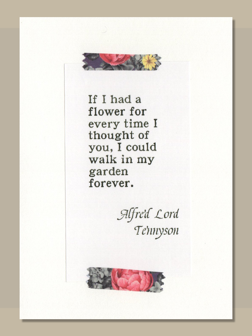 Quote Card Flower
