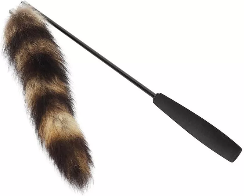 Premium Faux Fur Tail Cat Teaser Wand Toy