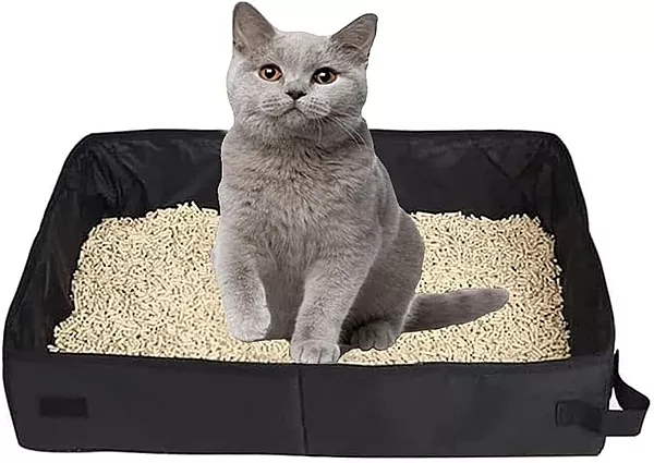 Traveling Litter Box Cats Portable Lightweight Waterproof