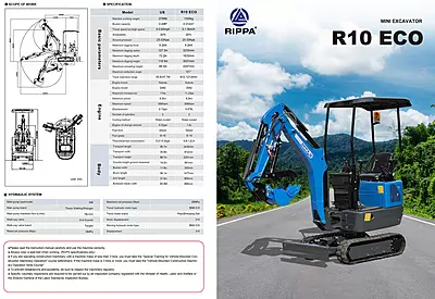 Rippa R10-6 Mini excavator