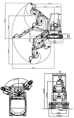 Rippa R18-5 Mini excavator
