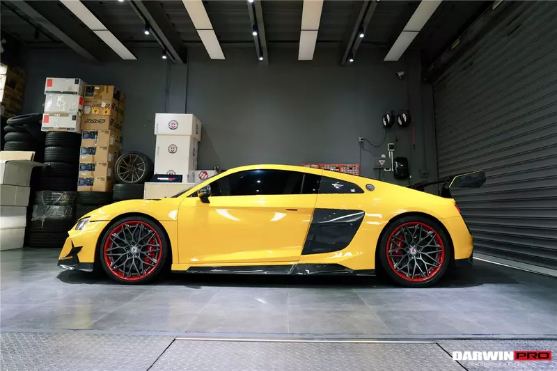 Audi R8 Coupe & Spyder IMPII Style Carbon Fiber Side Door Blades | Performance Overlay Upgrade