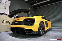 Audi R8 Coupe & Spyder IMPII Style Partial Carbon Fiber Rear Bumper | Lightweight Rear Aero Upgrade