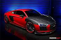 Audi R8 Coupe & Spyder IMPII Style Carbon Fiber Side Door Blades | Performance Overlay Upgrade