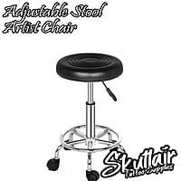 Round Adjustable Stool - Black Round Adjustable Stool - Black