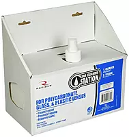 Radians LCS080600 Silicone Free Glass or Plastic Lens Cleaning Station Solution with Tissues