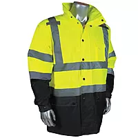 Radians RW30-3Z1Y-M Industrial Safety Coated Rain Jacket,Multi,One Size