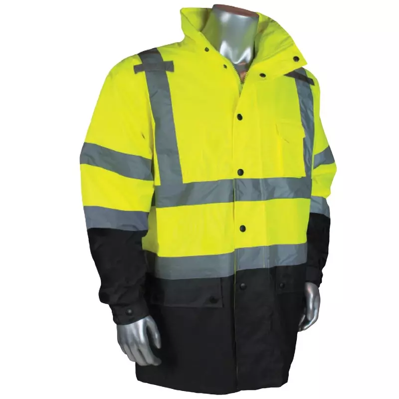 Radians RW30-3Z1Y-M Industrial Safety Coated Rain Jacket,Multi,One Size