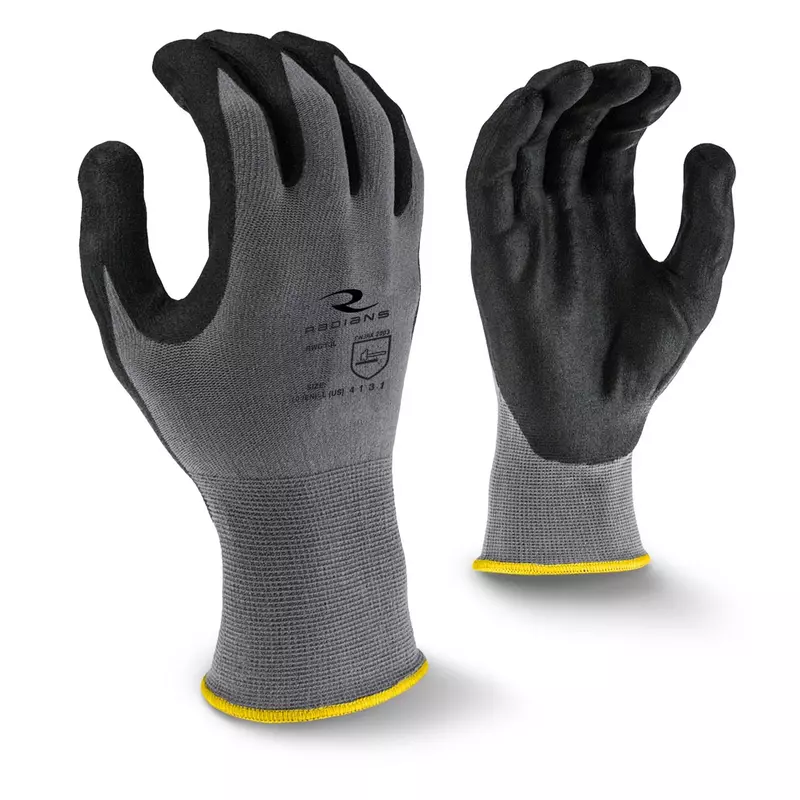 Radians RWG13C Foam Nitrile Gripper Glove - Size M