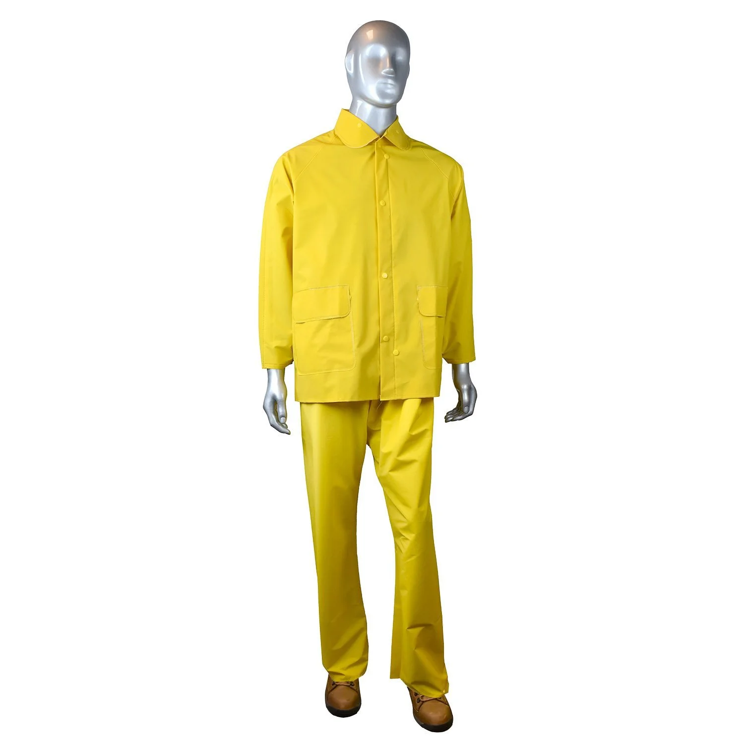 Radians RS01-NSYV-L Industrial Safety Rainsuit - Yellow (L)