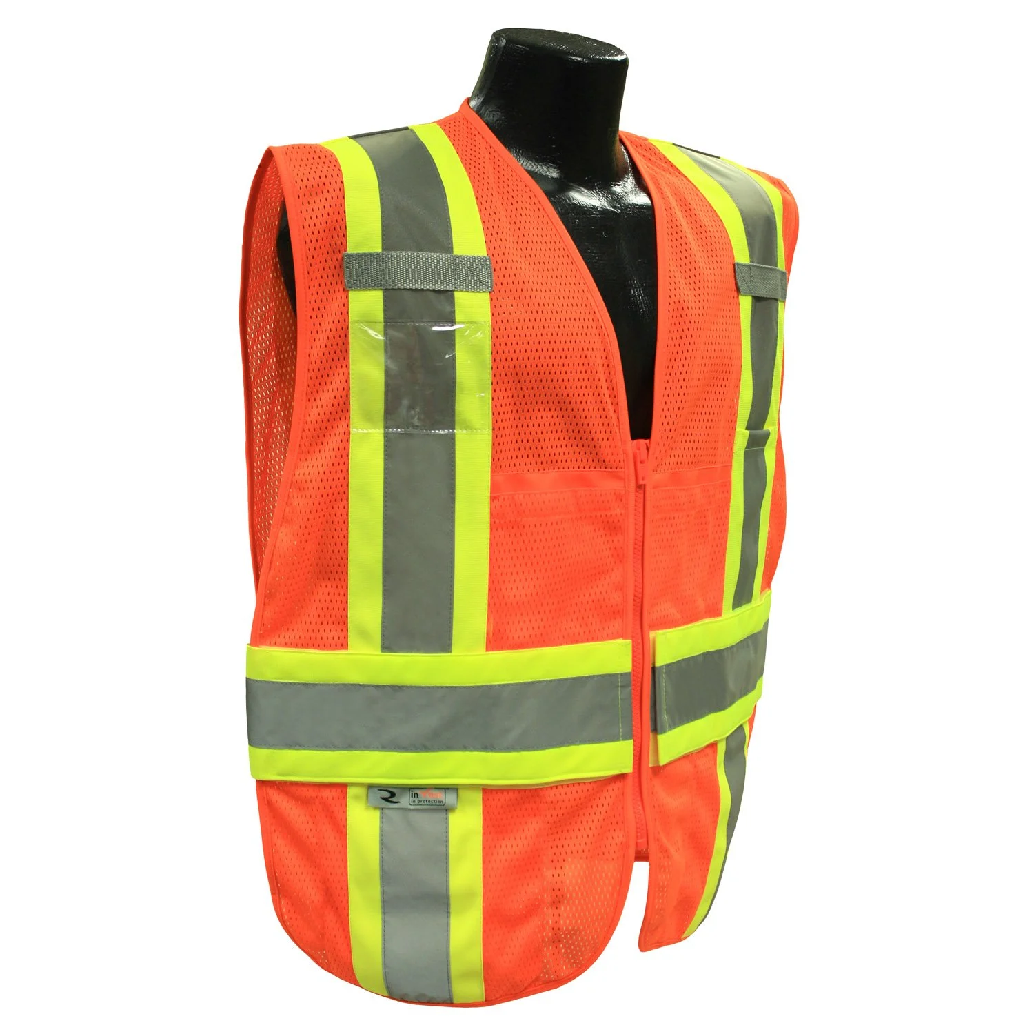 RADIANS SV55 Class 2 Heavy Woven Two Tone Engineer Vest with Padded Neck