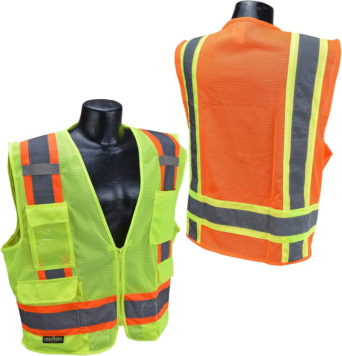 RADIANS SV6 Two Tone Class 2 Surveyor Polyester All Mesh Safety Vest with Contrasting Trim