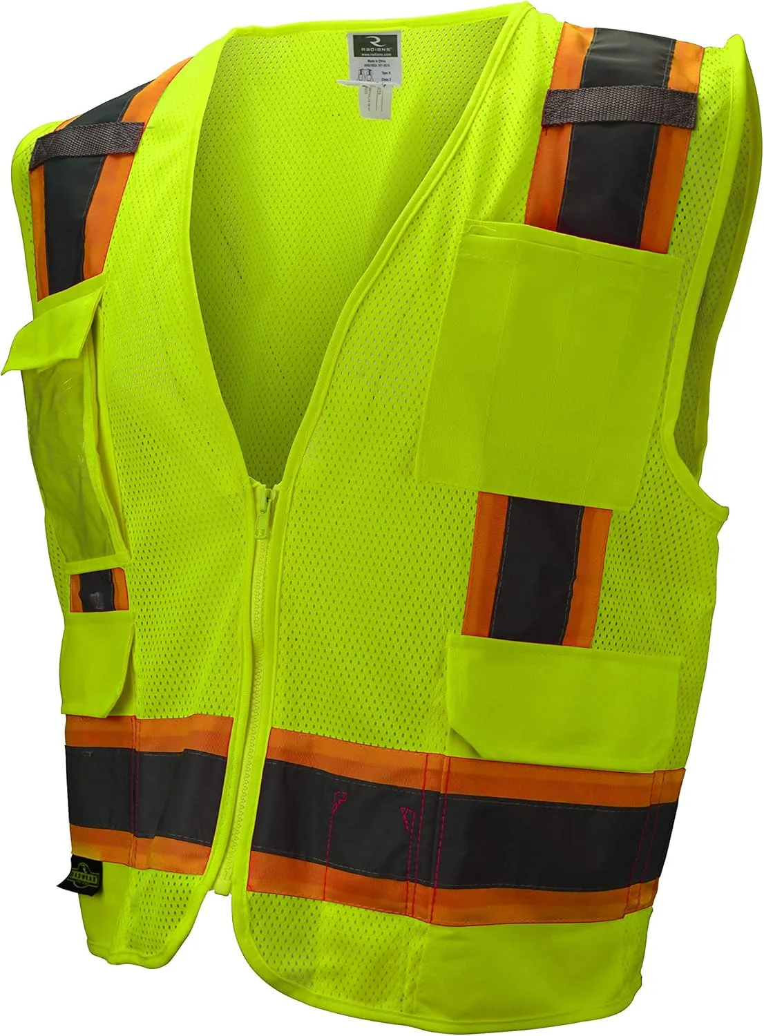 RADIANS SV6 Two Tone Class 2 Surveyor Polyester All Mesh Safety Vest with Contrasting Trim
