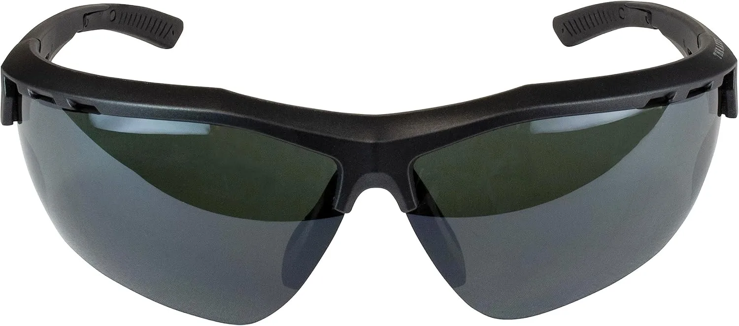 RADIANS THRAXUS Safety Glasses - Black Metal Frame, Polarized Smoke Lens