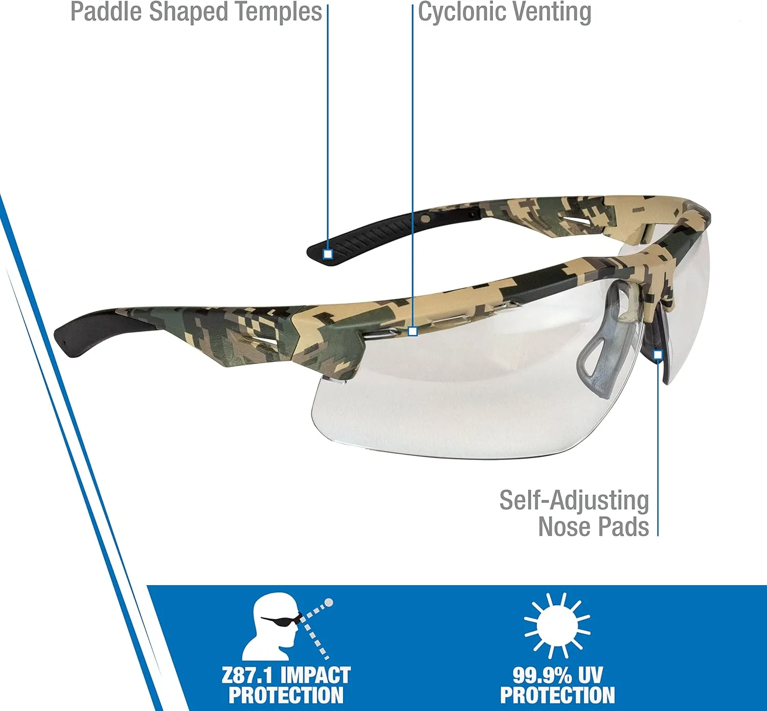 TXM4-11ID Digital Camo Frame - Clear Anti-Fog Lens