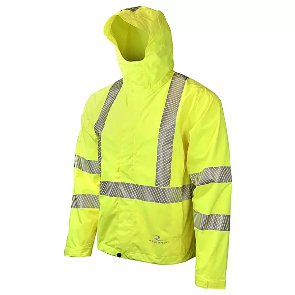 Radians Waterproof Lightweight Packable Raincoat, Green, X-Large, RW11-3ZGR-XL