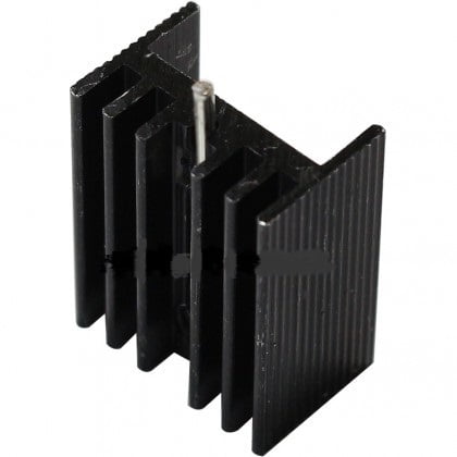 HEAT SINK 6 FINS 25MM ALUMINIUM BLACK HEAT SINK 6 FINS 25MM ALUMINIUM BLACK