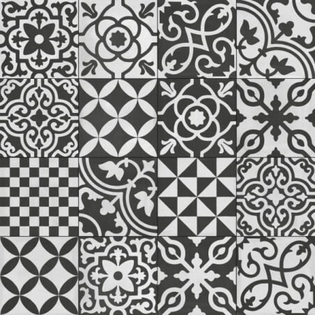 Gresie RAGNO by MARAZZI, CONTRASTI DECORO MIX ANTRACIT R7GZ, 20X20