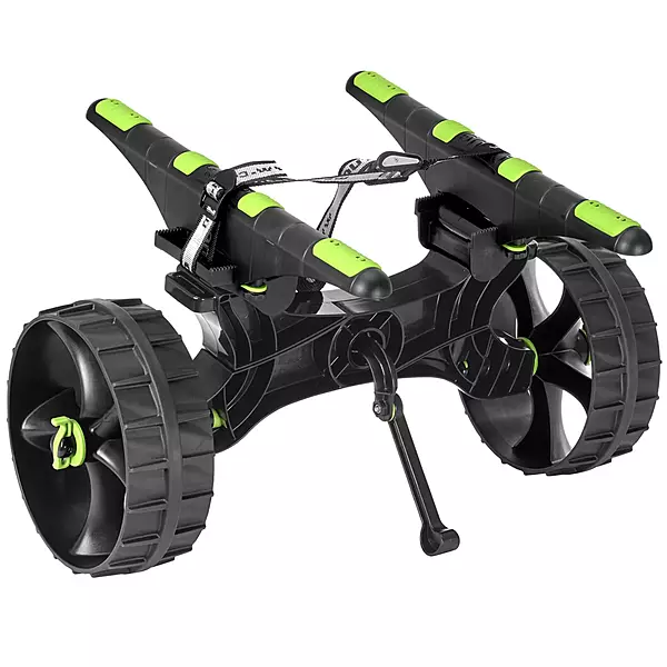 RAILBLAZA C-Tug R Heavy Duty Kayak Cart with Puncture Free Wheels, Adjustable Hull Rails and 220lb Loading Capacity
