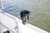 RAILBLAZA Black Kayak Cup Holder for Trackmounts with StarPort Compatible Base, Perfect for Mugs, Tumblers Bottles and More
