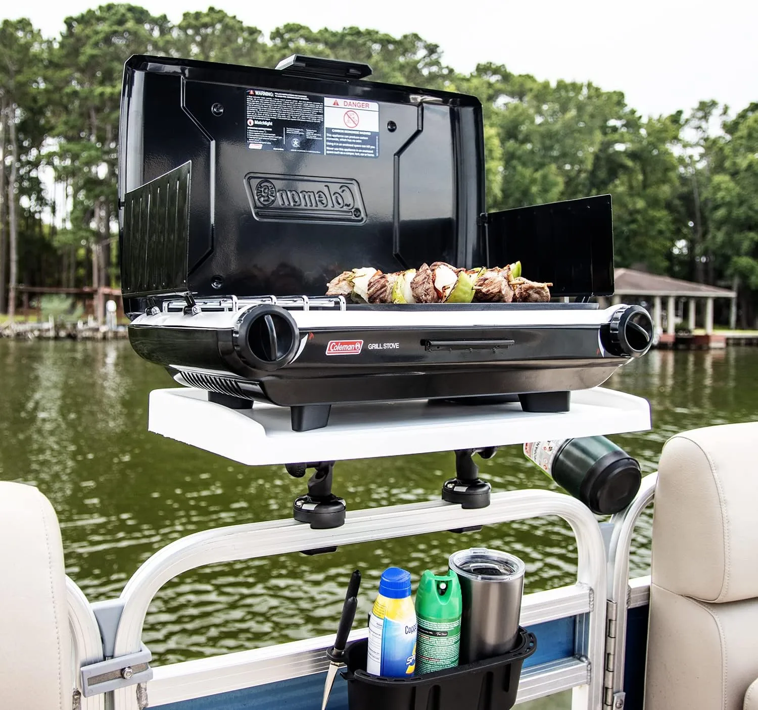 RAILBLAZA Pontoon Boat Fillet Table, Perfect Fish Cutting Station with Easy Installation and Secure Locking System