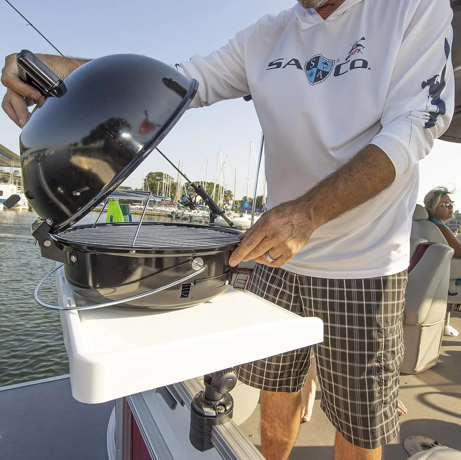 RAILBLAZA Pontoon Boat Fillet Table, Perfect Fish Cutting Station with Easy Installation and Secure Locking System