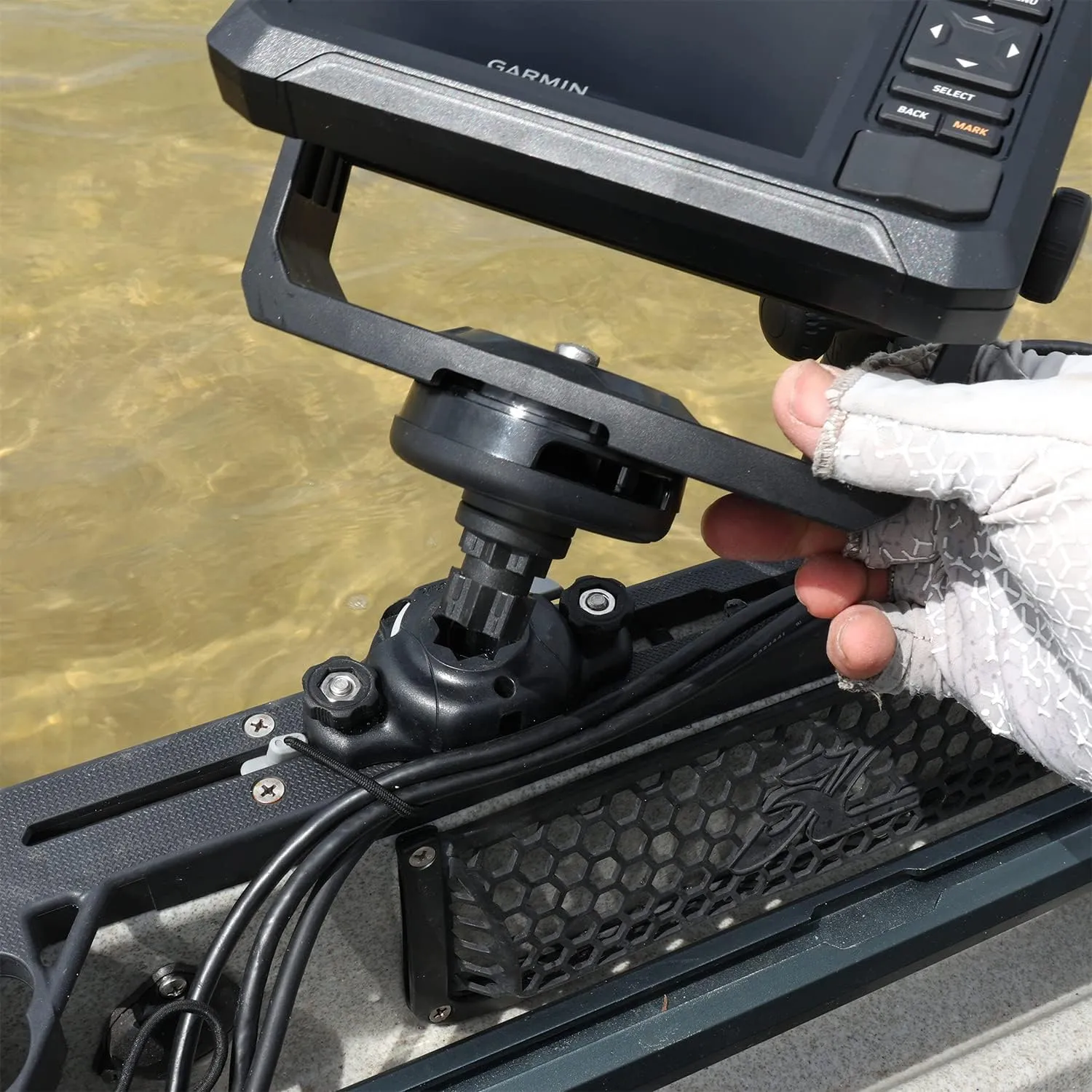 RAILBLAZA Unisex Adult ND-275 Garmin Fishfinder Mount Low Profile, Multicoloured, Standard