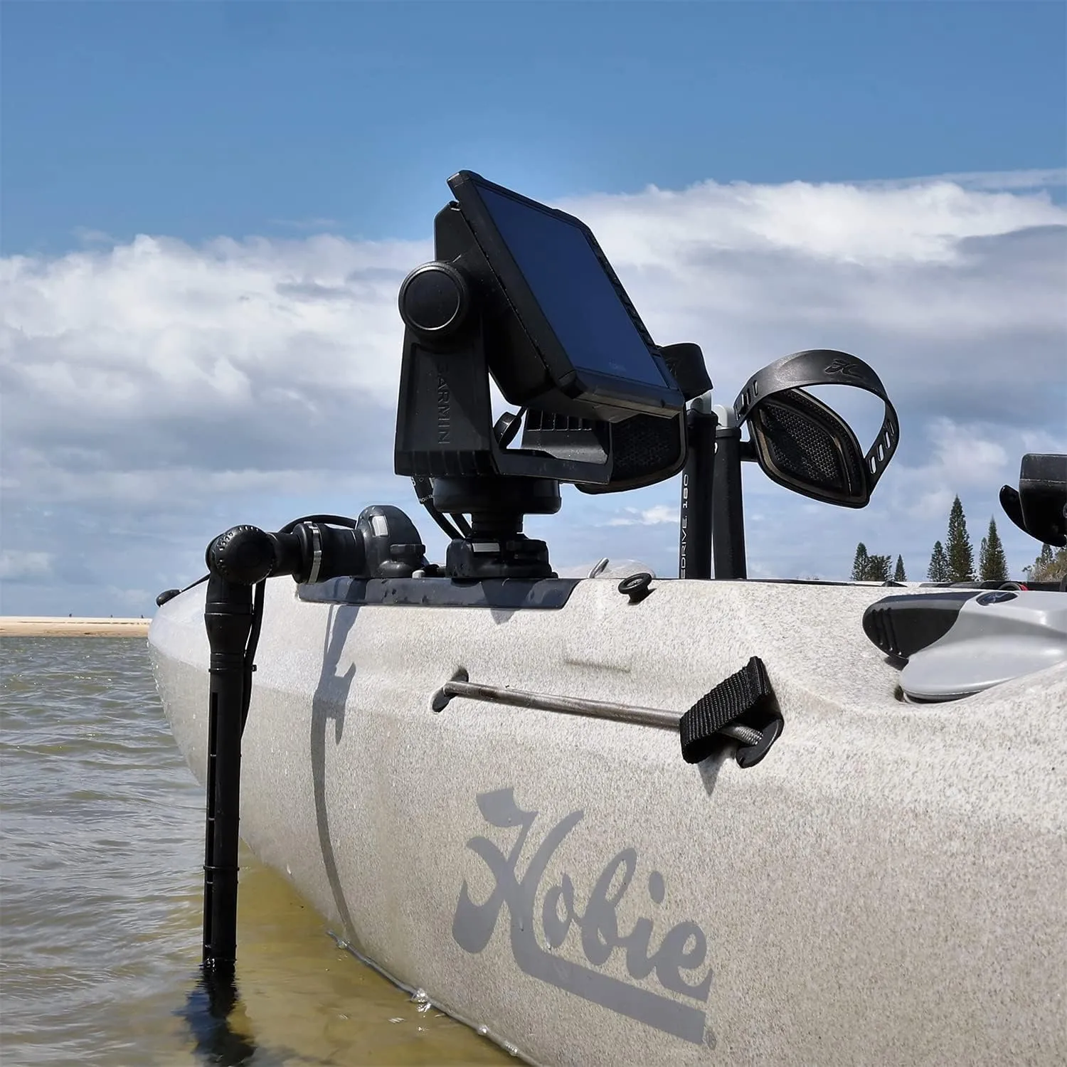 RAILBLAZA Unisex Adult ND-275 Garmin Fishfinder Mount Low Profile, Multicoloured, Standard