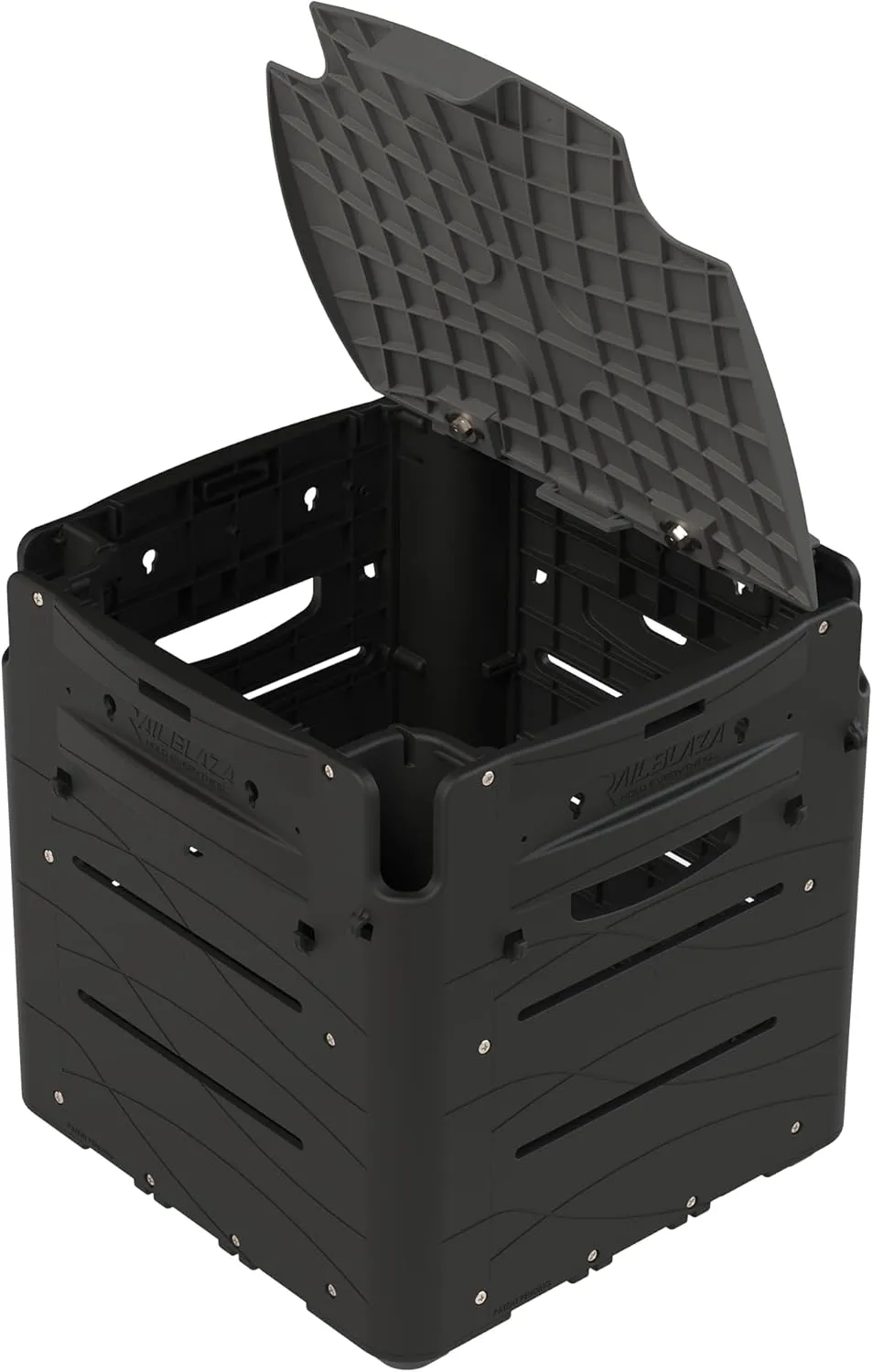 RAILBLAZA Gear Hub Kayak Fishing Crate - with 4 Internal Rod Holders, Storage for 8 TackleBoxes
