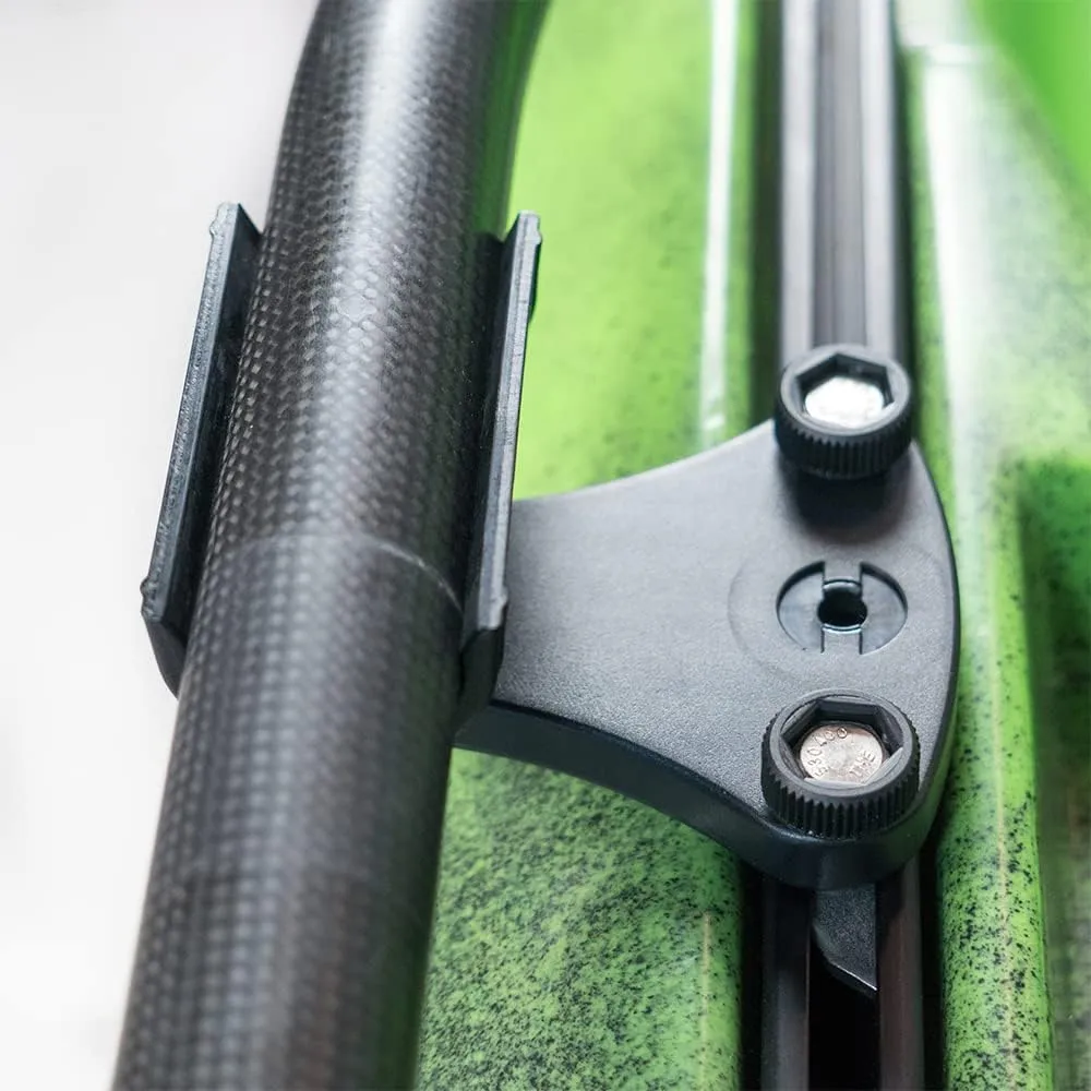 RAILBLAZA QuickGrip Kayak Paddle Holder Clip with Trackmount for Paddle Pole or Landing Net Storage
