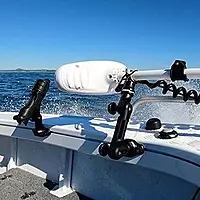 RAILBLAZA Trolling Motor Mount Stabilizer for Bow Mount Trolling Motor, Compatible with Tracker, Crestliner