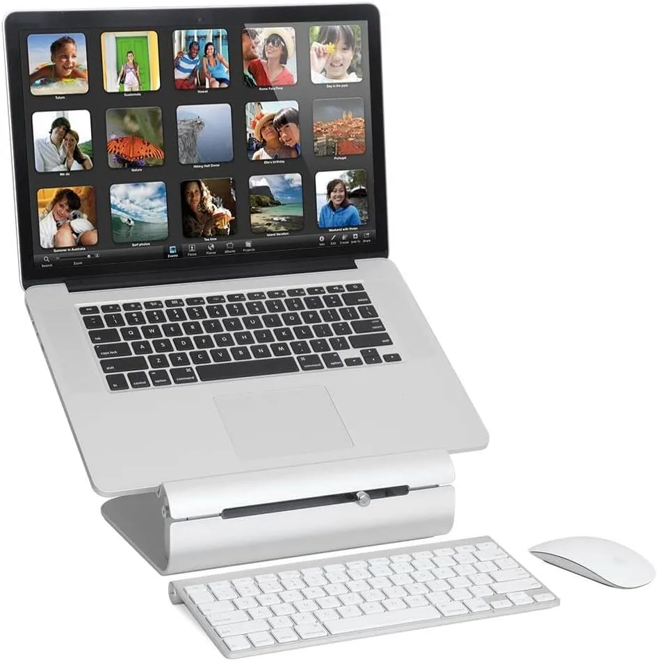 Rain Design iLevel2 Adjustable Height Laptop Stand - iLevel 2 Is A Dynamic Stand With A Unique Height Adjustment Slider On