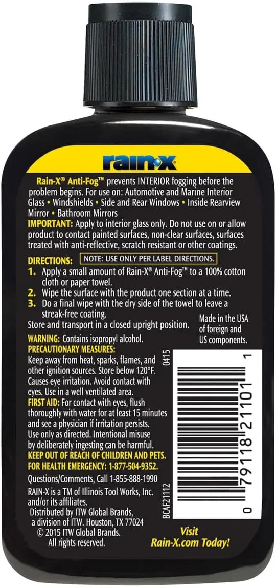 Rain-X AF21106D Glass Cleaner 3.5 Ounces